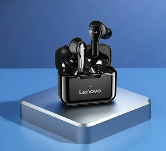 Picture of Lenovo QT82 True Wireless Earbud – Black -Black