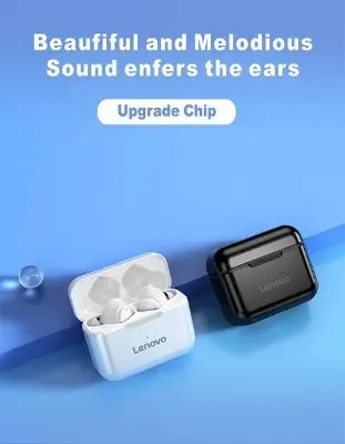 Picture of Lenovo QT82 True Wireless Earbud – Black -Black