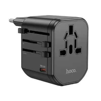 Picture of HOCO AC15 Walker 3-Port PD20W + 2USB Universal Conversion Charger -Black