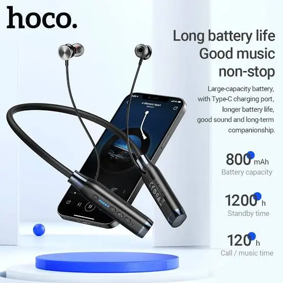 Picture of Hoco ES62 Wireless Neckband Earphones -Black