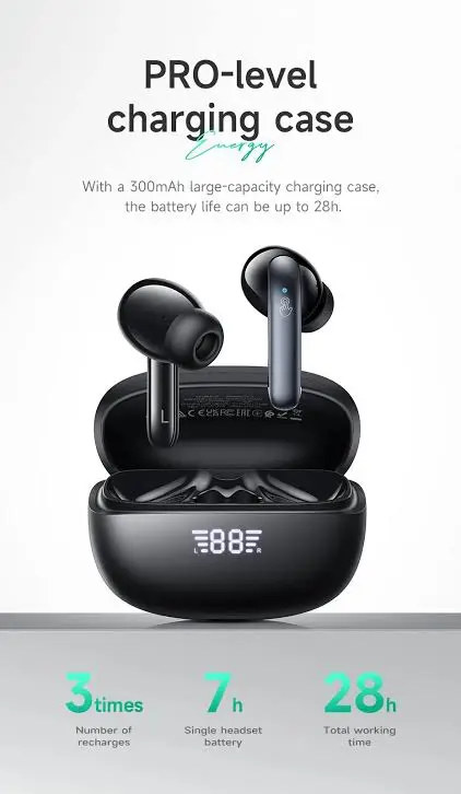 Picture of Hoco EQ5 ANC+ENC TWS Earbuds -Black