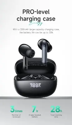 Picture of Hoco EQ5 ANC+ENC TWS Earbuds -Black