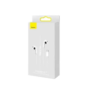 Picture of Baseus Encok C17 Type-C In-Ear Earphone - Headphone -White