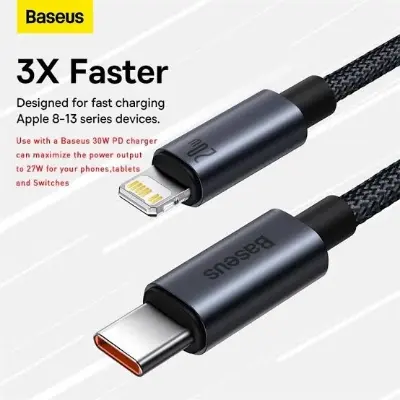 Picture of Baseus Minimalist Series 20W Type-C to Lightning Fast Charging Data Cable -Black