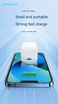 Picture of Anker 313 GaN 30W Foldable Charger PIQ 3.0 -White