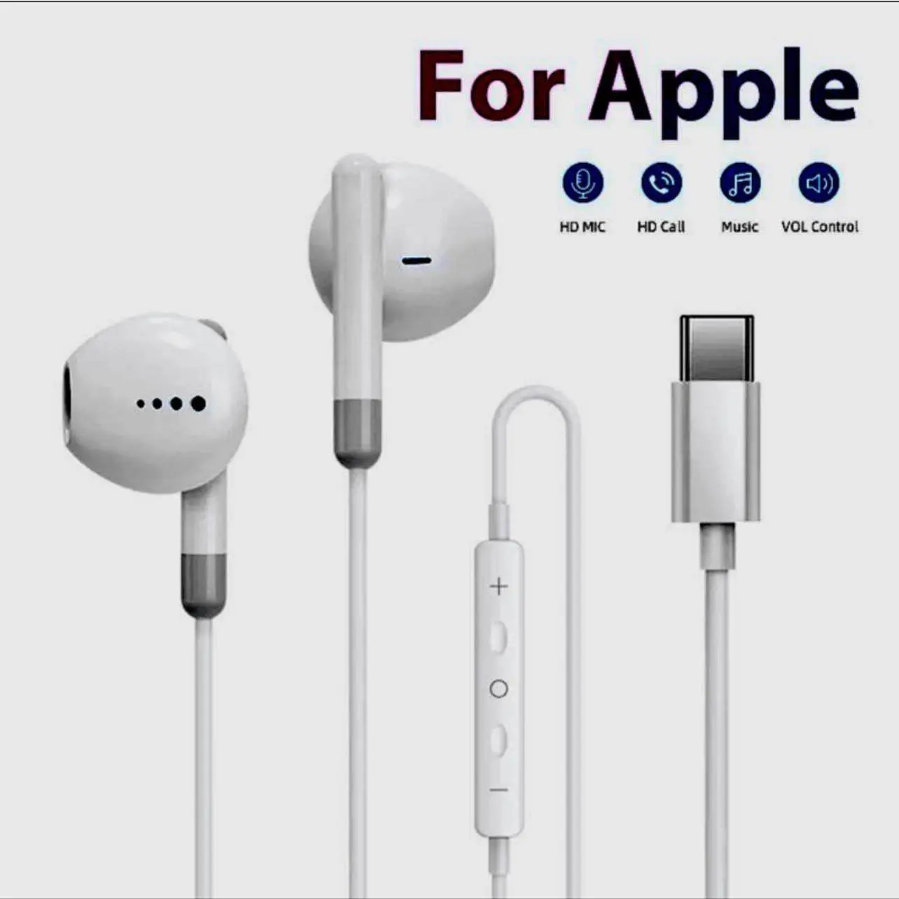Picture of MKB M802 primium Earphone Type c All phone support -White