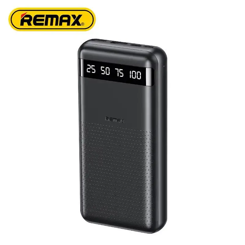 Picture of Remax RPP-11 Real Fast Charging New 2024 Newest Texture design Qi Smallest Mobile Charger Power Bank Price 20000Mah -Black