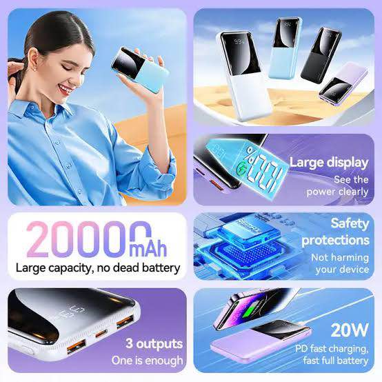 Picture of REMAX RPP-622 10000mAh CYNLLE SERIES 20W+22.5W PD+QC FAST CHARGING POWER BANK (INPUT-TYPE-C) (OUTPUT-USB 1/2/TYPE-C)- -Black