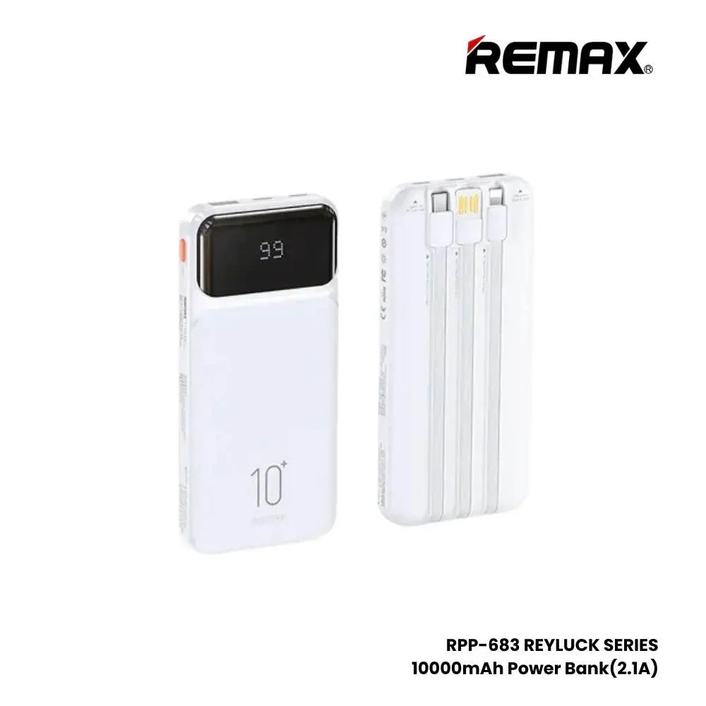 Picture of REMAX RPP-683 Reyluck Series 10000mAh Power Bank(2.1A) -Black