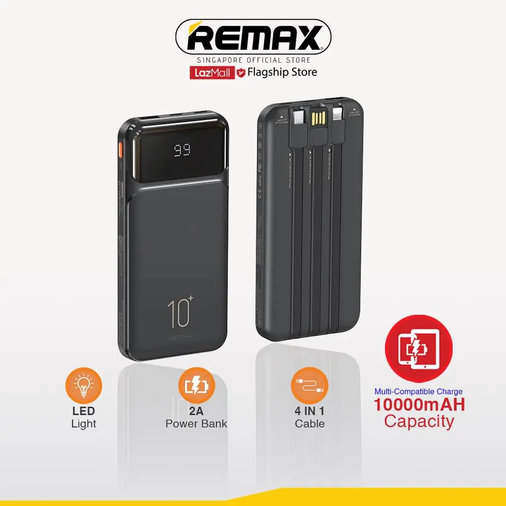 Picture of REMAX RPP-683 Reyluck Series 10000mAh Power Bank(2.1A) -Black