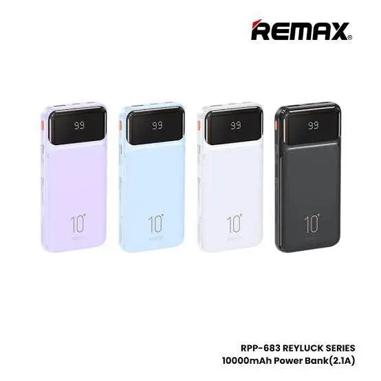 Picture of REMAX RPP-683 Reyluck Series 10000mAh Power Bank(2.1A) -Black
