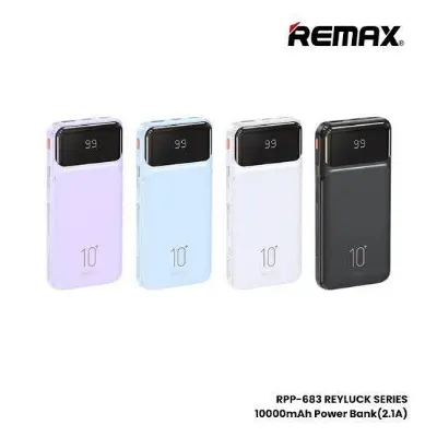 Picture of REMAX RPP-683 Reyluck Series 10000mAh Power Bank(2.1A) -Black