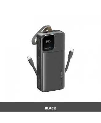 Picture of Remax RPP-659 Rellaen Series 30000mAh Powerbank WithBuilt-In Cable & Digital Display 2.4A -Black