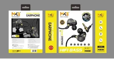Picture of MKB m808 Dual Dynamic Hifi Bass Earphone