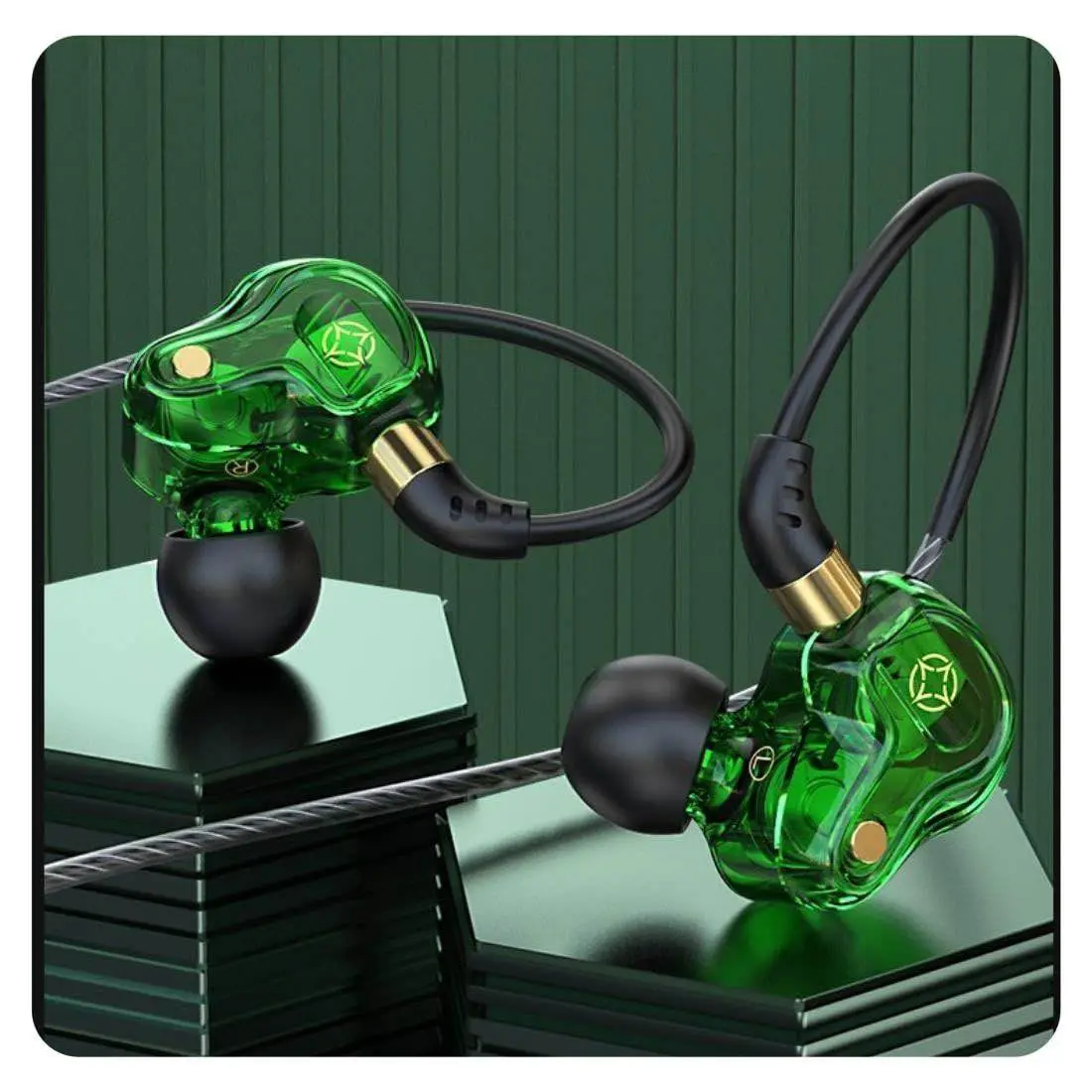 Picture of MKB m808 Dual Dynamic Hifi Bass Earphone