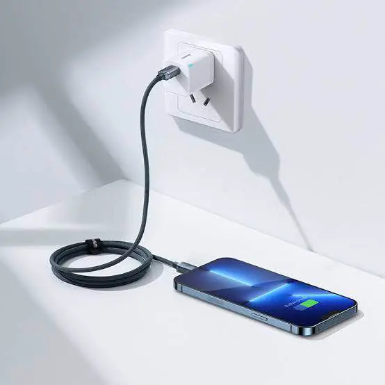 Picture of Baseus Crystal Shine Series 2.4A Fast Charging USB to Lightning For Iphone Data Cable 1.2m Blue CAJY000003