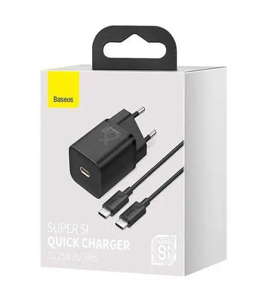 Picture of Baseus Super Si 25W Adapter 1C Quick Charger -Black