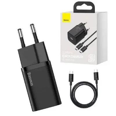 Picture of Baseus Super Si 25W Adapter 1C Quick Charger -Black