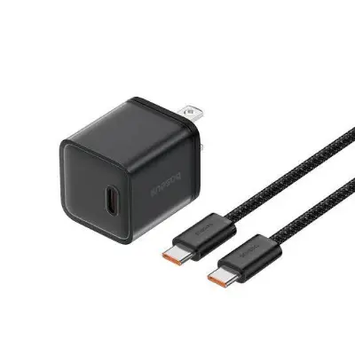 Picture of Baseus 30W Gan5s For iPhone 15 Series Charger with Cable -Black