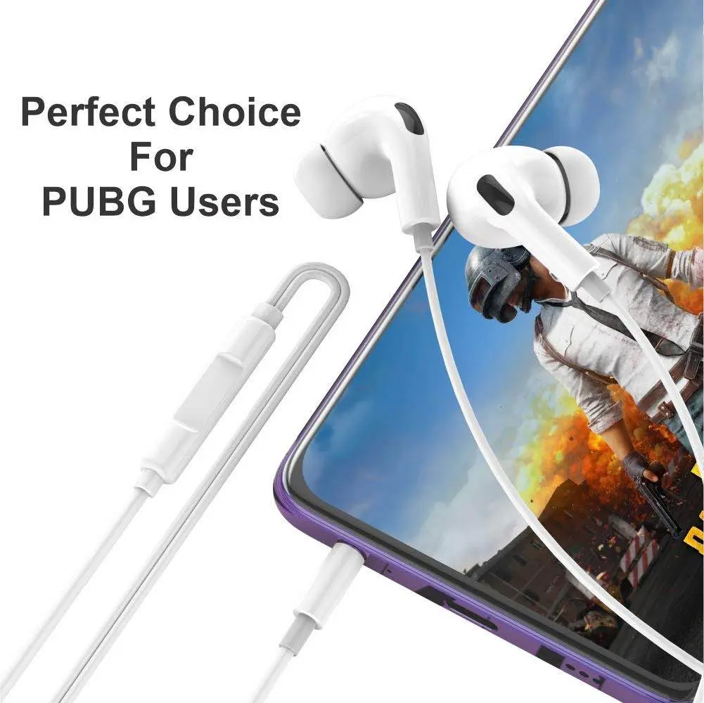 Picture of Baseus enock h18 wired earphone 3.5MM -White