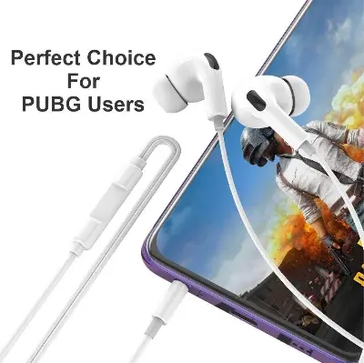 Picture of Baseus enock h18 wired earphone 3.5MM -White