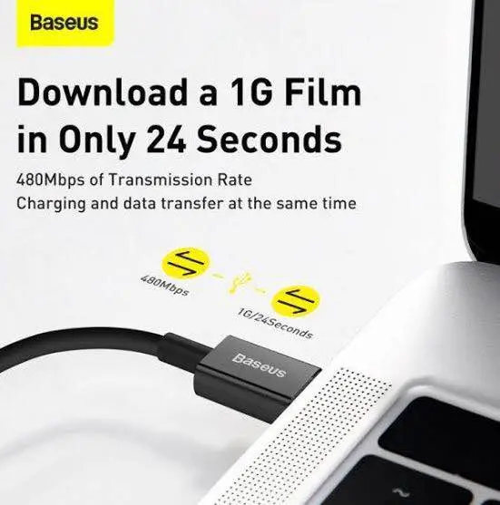 Picture of Baseus Superior Series PD 20W Type-C To Lightning Fast Charging Data Cable 1M - Black -Black