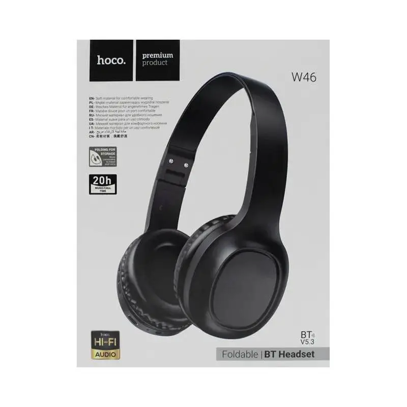 Picture of Hoco W46 Bluetooth Wireless Headphones -Black