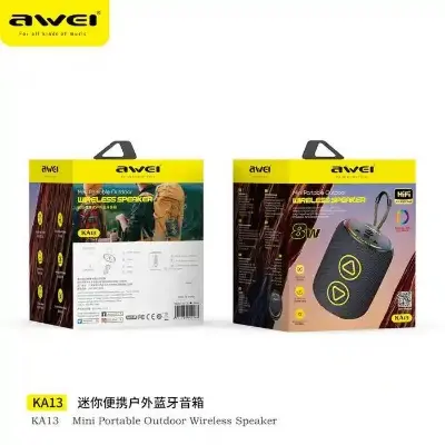 Picture of AWEI KA13 Mini Bluetooth Speaker With RGB Light -Black