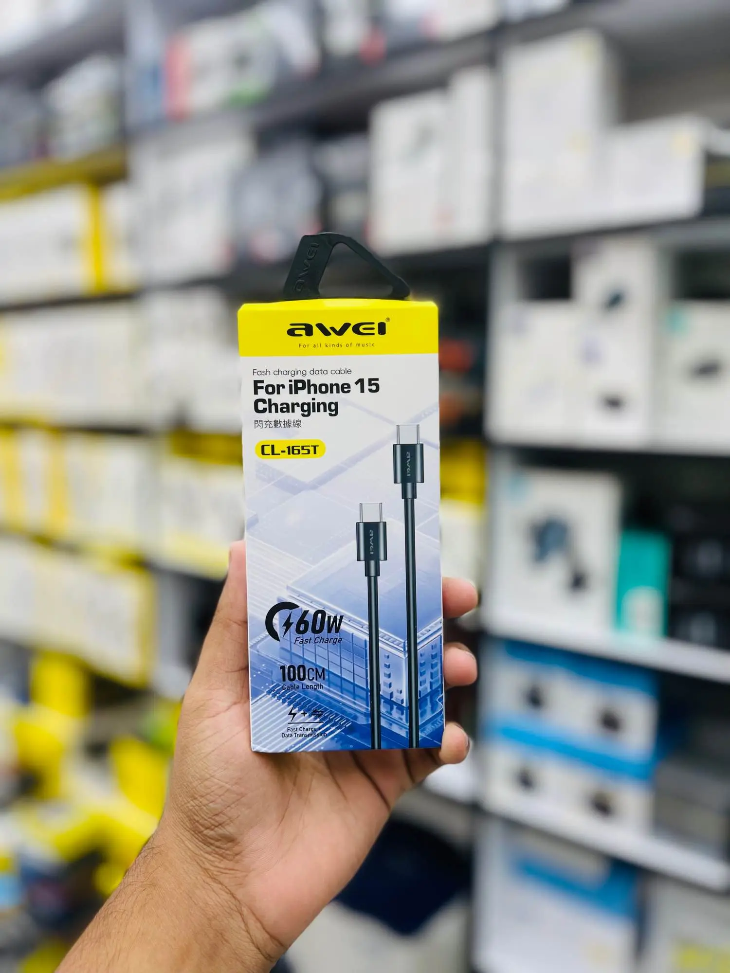 Picture of Awei CL165T CTOC 60w cable -Black