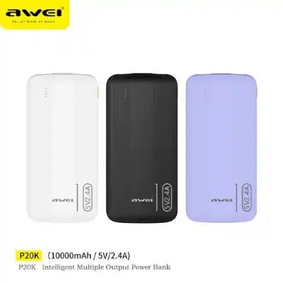 Picture of Awei P20K 10000mAh Powerbank 2.4A -Black