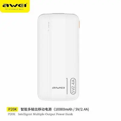 Picture of Awei P20K 10000mAh Powerbank 2.4A -Black