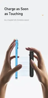 Picture of Awei P139K 10000mAh 15W Magnetic Wireless Power Bank -Black