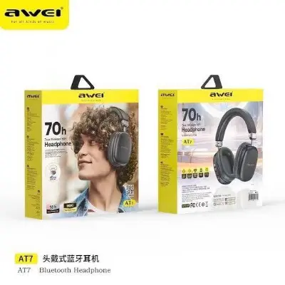 Picture of Awei AT7 Bluetooth Headphone 70 hour long bettery