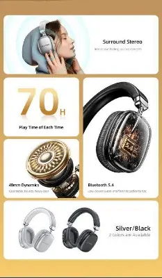 Picture of Awei AT7 Bluetooth Headphone 70 hour long bettery