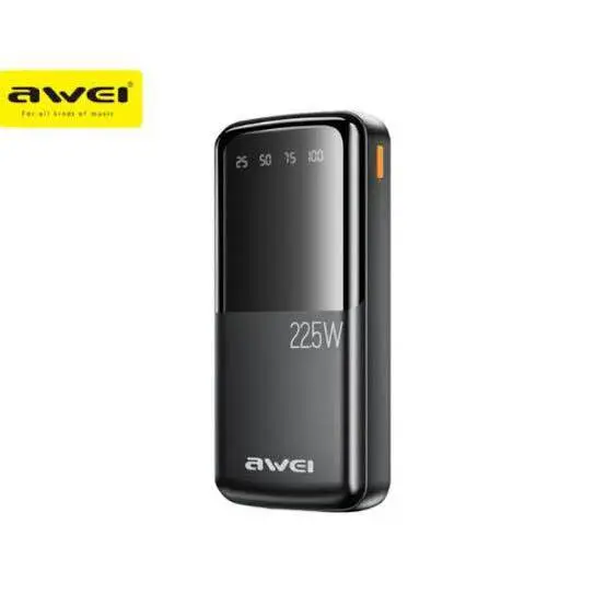 Picture of Awei P13K 22.5W PD Powerbank 20000mah Fast Charging -Black