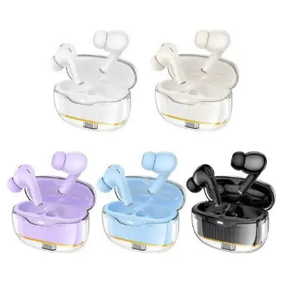 Picture of HOCO EW54 Crystal TWS Headset Rayo AfroCrafts Beautiful earbuds