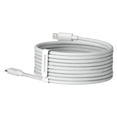 Picture of Baseus Simple Wisdom 20W Type-C to Lightning Cable - White -White