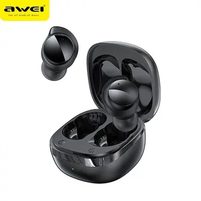 Picture of Awei T78 Bluetooth 5.3 Earphones Wireless 3D Stereo TWS Headphones with Microphones Game In-ear Headset Hifi HD Call Earbuds -Black