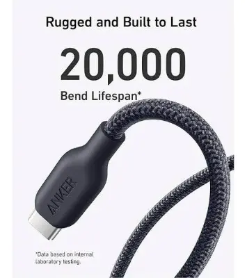 Picture of Anker 544 240W USB-C to USB-C Bio Based Cable 3ft -Black