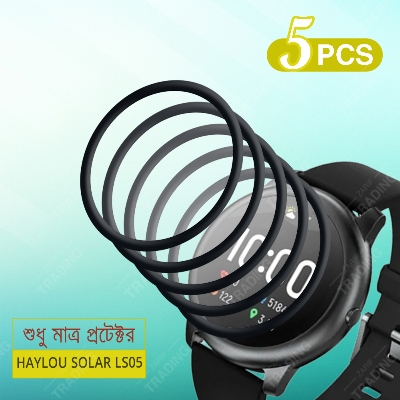 Picture of Haylou Solar LS05 Smart Watch Screen Protector HD Clear Ultra-Thin PMMA Full Coverage Scratch & Fingerprint Resistant (5 Pcs)
