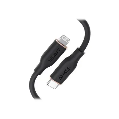 Picture of Anker PowerLine Soft USB-C to Lightning Cable 3ft – Black -Black