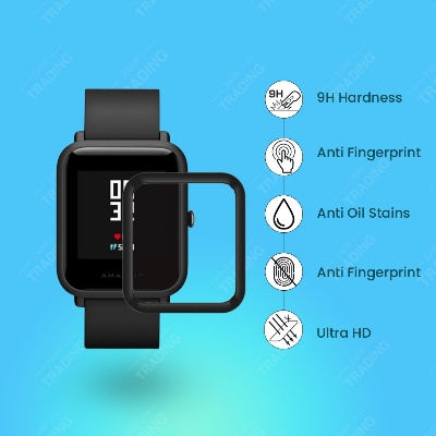 Picture of Amazfit Bip Smart Watch Screen Protector HD Clear Ultra-Thin PMMA Full Coverage Scratch & Fingerprint Resistant for Xiaomi Amazfit Bip Screen Protector (1 Pcs)