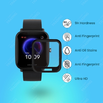Picture of Amazfit Bip U Pro Smart Watch Screen Protector HD Clear Ultra-Thin PMMA Full Coverage Scratch & Fingerprint Resistant for Xiaomi Amazfit Bip Pro U Screen Protector (1 Pcs)