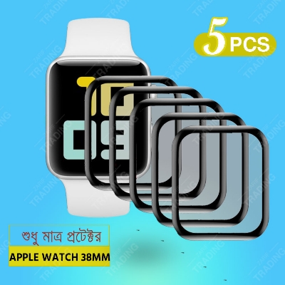Picture of Apple Watch 38mm Smart Watch Screen Protector HD Clear Ultra-Thin PMMA Full Coverage Scratch & Fingerprint Resistant (5 Pcs)