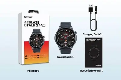 Picture of Zeblaze Btalk 3 Pro Smart Watch Amoled Display -Black
