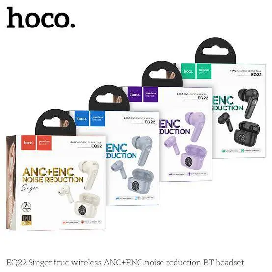 Picture of Hoco EQ22 Singer True Wireless ANC+ENC Noise Reduction BT Earbuds -Black