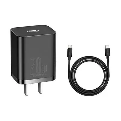 Picture of Baseus 20W Super Si USB C to Lightning Charger For iP -Black