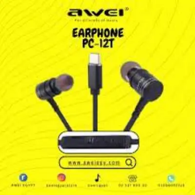 Picture of Awei PC-12T USB-C Wired Earphone -Black