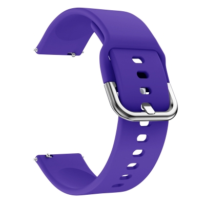 Picture of 22mm Smart Silicone Premium Strap Watch Belt for unisex. (Purple,Freesize)