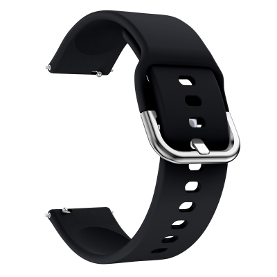 Picture of 22mm Smart Silicone Premium Strap Watch Belt for unisex. (Black,Freesize)